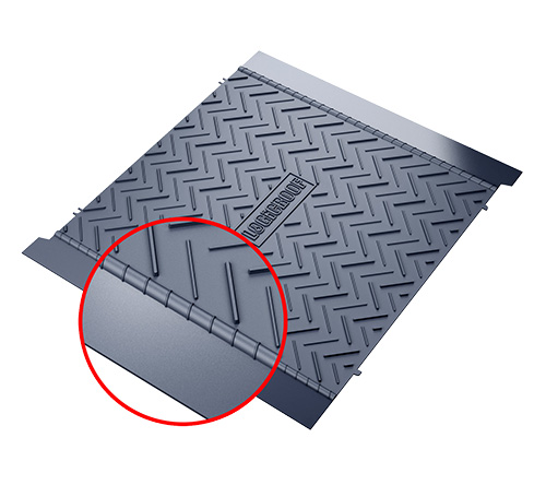 ПВХ дорожка LOGICROOF WalkWay Puzzle серая, 600х600